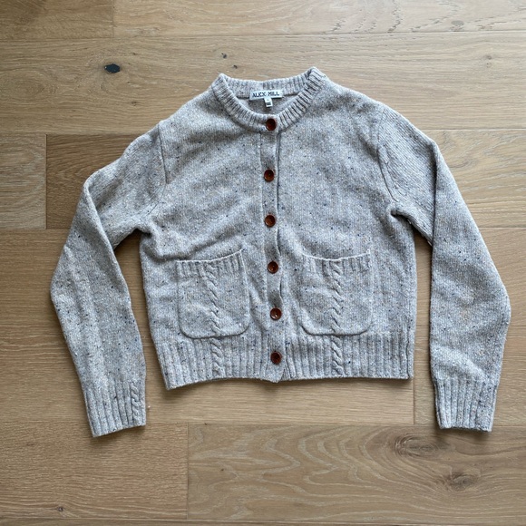 Alex Mill Francis cardigan - Donegal Oatmeal - Size S - Picture 4 of 4